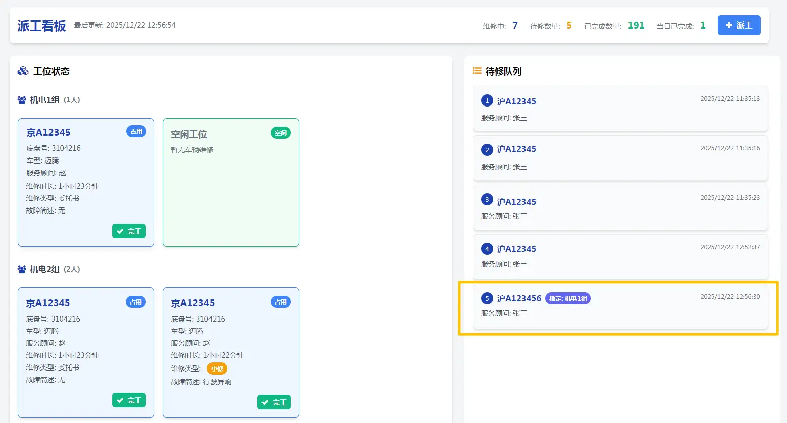 图片[3]-一汽大众4S店智能派工系统-麦芽汽车资料网